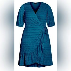 City Chic Wrap Dress